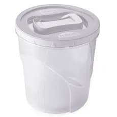Pote de plástico Clic rosca 7,6 litros branco Plasutil ref. 2836