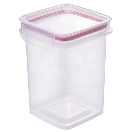 Porta mantimentos Hermético Trava Mais 830ml vermelho Plasutil ref.9930