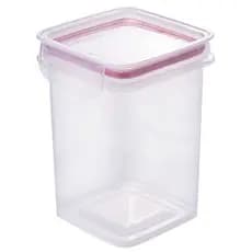 Porta mantimentos Hermético Trava Mais 830ml vermelho Plasutil ref.9930