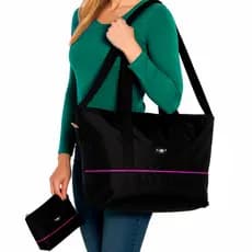 Bolsa Termica Grande Feminina 32 Litros para Praia Camping Dieta com Necessaire Anti Vazamento