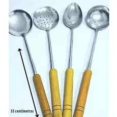 Conchas Grandes De Alumínio Kit Com4 Peças 53 Cm Restaurante