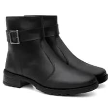 Bota Coturno Moda Inverno Montaria Cano Baixo Fivela