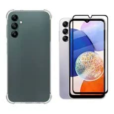 Capa Case Capinha Anti Impacto Compatível Com Galaxy A14 5G + Película 3D Vidro Temperado