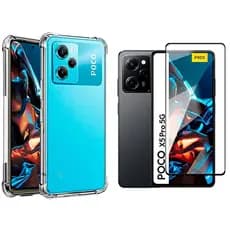 Capa Case Capinha Anti Impacto Para Poco X5 Pro + Película 3D Vidro Temperado