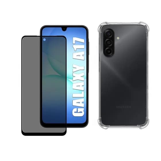 Capa Case Capinha Anti Impacto Compatível Com Galaxy A17 + Película 3D Privacidade