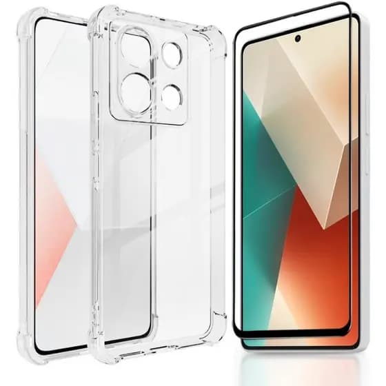 Capa Case Capinha Anti Impacto Para Redmi Note 13 4G + Película 3D Vidro Temperado