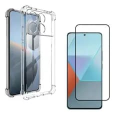 Capa Case Capinha Anti Impacto Para Poco X6 Pro 5G + Película 3D Vidro Temperado