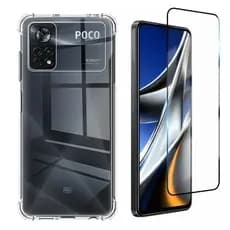 Capa Case Capinha Anti Impacto Compatível Com Poco X4 Pro 5G + Película 3D Vidro Temperado