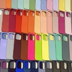 KIT 3 Ou 5 Capas Silicone Cor SortIdas Compatível Com Todos iPhone 17 16 15 14 13 12 11 Pro Max Plus X XR XS Max