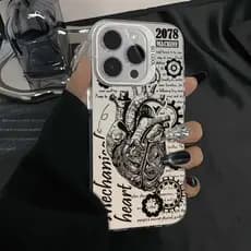 Capa de telefone à prova de choque Fosco Padrão decoração Redmi IPHONE 16 PRO