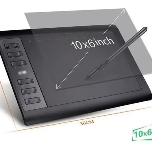 Mesa Digitalizadora 10moons 10 Polegada 10 Moons grande 1060 Plus black Promoção