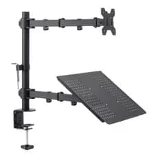Suporte Notebook e Monitor Tv Aço Mesa vesa Articulado Promoção