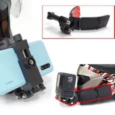 Suporte Capacete Queixo Adesivo 3m Celular ou Câmera De Ação ty70 ty71