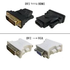 Ataputador DVI (24+5 macho)PARA VGA（fêmea） DVI(24+1 macho) PARA HDMI(fêmea) DVI-VGA DVI-HDMI