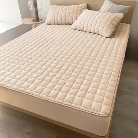 Capa De Colchão Protetor Impermeável Com Elástico Branca Antialérgica Matelado Luxo