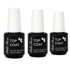 Top Coat 18ml Bella Rosa Selante Fortalecedor Unhas Gel