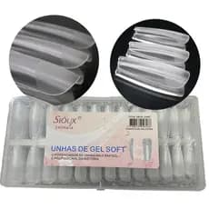 Sioux 240 unidades unhas postiças Soft Gel fosca Gel Soft realista