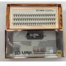 Cílios postiços BeautiLírio 6D MINK 8mm 10mm 12mm 14mm alongamento e extensão