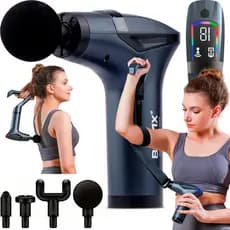 Massageador Painel LED CABO LONGO SEM FIO Pistola Profissional Miofacial 5X1 Drenagem Massagem