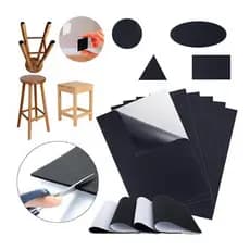 Feltro Adesivo Protetor Móveis para Pé de Mesa Cadeiras 24 x 45cm Anti Risco-PODE SER RECORTADO