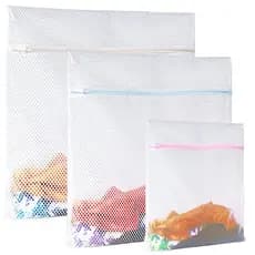 Kit 3 Saquinhos Ziper Lavagem Intima Roupas Delicadas tamanhos P/m/g 50x45 Cm