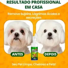Kit 2 Espuma Limpa Carinha Pet Tira Manchas Lágrima Ácida Cães e Gatos 🐶 Limpeza Profunda Sem Enxágue