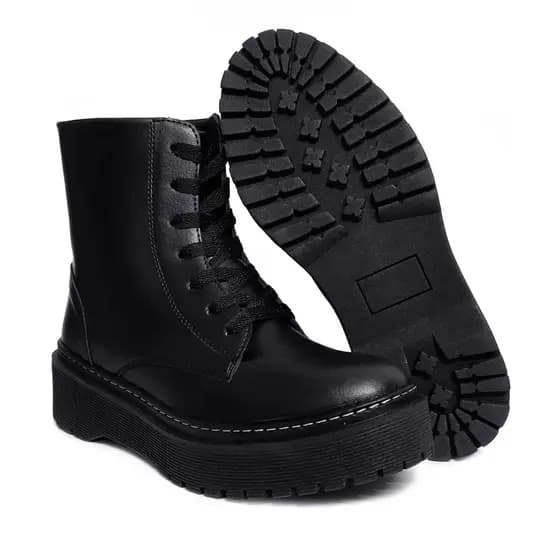Bota Cano Curto Feminina Botas Femininas Cano Curto Coturno BLogueira,Bota Fosca, solado Costurado Dmazons