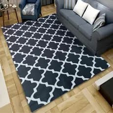 Tapete Jacquard Luxo Estampado 2,00 X 1,40 Aveludado Macio Confortável Soft Touch
