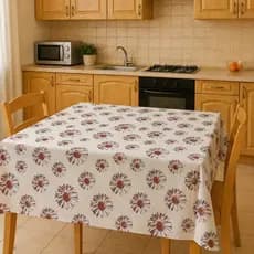 Toalha de Mesa Plástica Impermeável Térmica Para Mesa Com 4,6,8 e 10 Cadeiras
