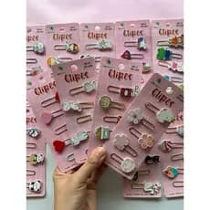 Kit Clips Decorados Fofos Diversos Modelos Marca Página Papelaria