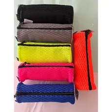 Estojo Escolar Telado Redondo ou Retangular Necessaire Papelaria