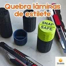 Quebra lâminas de estilete com segurança | Porta lâminas de estilete