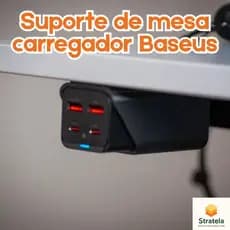 Suporte para carregador Baseus GaN 3 Pro 100w ou 65w