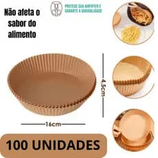 Forma De Airfryer Descartavel Antiaderente De Papel 100 unidades Cozinha Fritadeira Cozimento