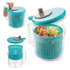 Centrifuga Lava Seca Saladas Frutas Legumes Escorredor de Alimentos Grande 2,5 L