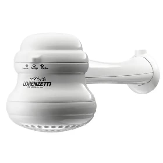 Chuveiro Elétrico com Cano Lorenzetti 4600W ou 5500W Loren Bello Ultra 127V ou 220V