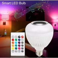Lâmpada Bluetooth Led Musical RGB Caixa De Som Controle Remoto