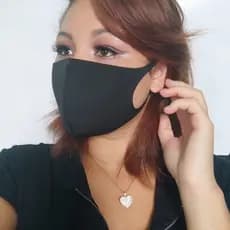 10 Unidade Mascara Preto Neoprene Cores Variadas