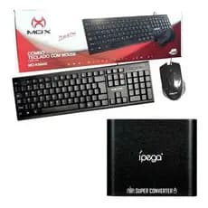 Kit Gamer Basic Conversor Ipega 9116 para usar em Teclado E Mouse com fio