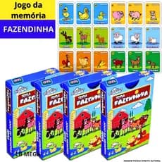 Kit 3 a 30 Jogo Da Memoria FAZENDINHA Infantil P/ Kit Festa Aniversario Lembrancinha Quermesse novo