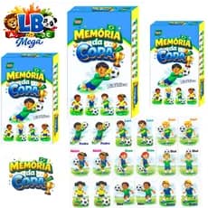 Kit 3 até 30 Caixinhas Jogo da MEMORIÁ DA COPA BRASIL Educativo para Crianças festas Lembrancinha