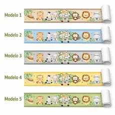 Faixa Adesiva Infantil Safari Animais Vários Modelos