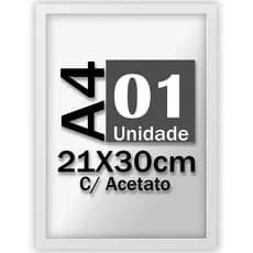 Moldura Quadro A4 Certificados Diploma Com Acetato 21x30cm