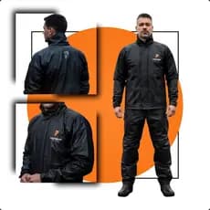 Capa de Chuva Conjunto Completo Pvc Combate Pioneira Para Motoqueiro Adulto
