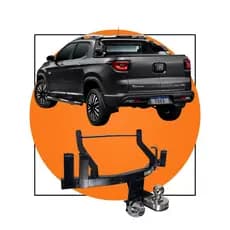 Engate Para Carro Reboque Reforço Reforcel Fixo Toro 4x2 4x4 2016 A 2024 500kg Kit Completo