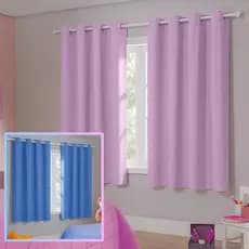 Cortina para Quarto Infantil Blackout –100% Bloqueio da Luz 2,20x1,30m Meninas e Meninos