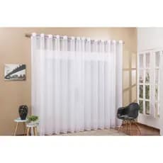Cortina De Voil Longa Para Sala E Quarto 3,00 X 2,50