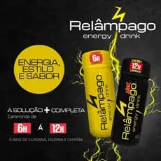 Kit 6 Unid. Energético Relâmpago Taurina 6h 60ml Apisvida