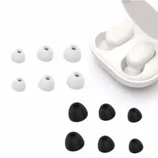 Kit 3 pares Borracha Plug P M G Para Fone Airdots 1, 2, 2s, 3, S, 2se