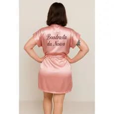 robe rose bordado boadrasta da noiva